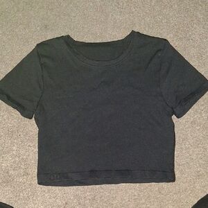 Elegant Women's Black Crop Top